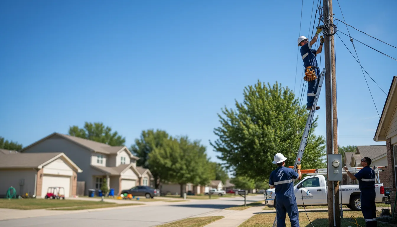 Residential electrician providing installation services in Conrath, WI